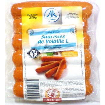 Saucisse volaille Isra&euml;l L